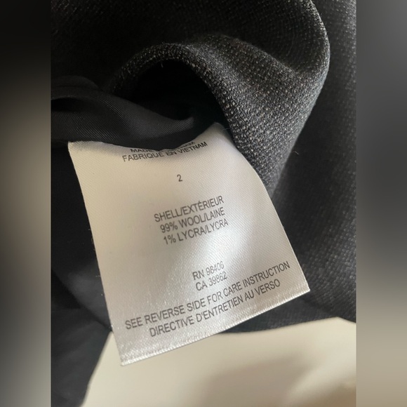 Theory Charcoal A-Line Skirt, Size 2 - Picture 6 of 7